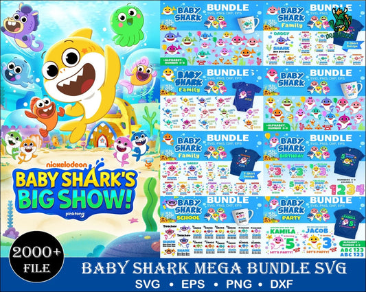 2000+Baby Shark Svg Quality Baby Shark Files Digital File