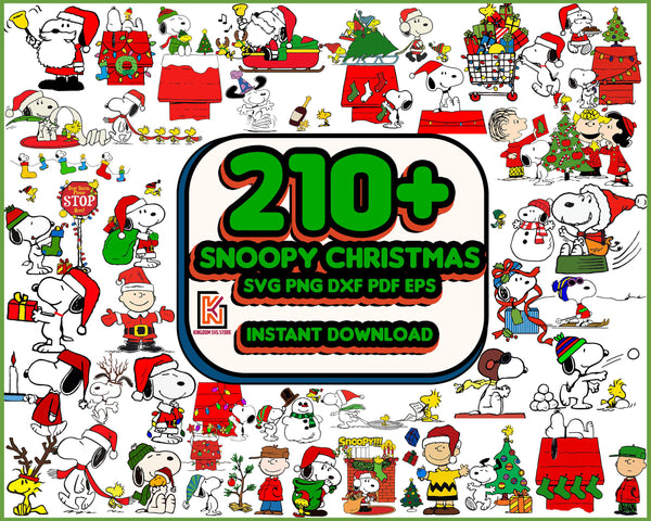 210+ Snoopy Christmas svg, Mega Bundle, Snoopy Peanuts, Woodstock SVG, Peanuts SVG, Charlie Brown SVG, Snoopy clip art, Movie Character Svg, Cartoon Movie Bundle, Svg Files, Digital Instant Download