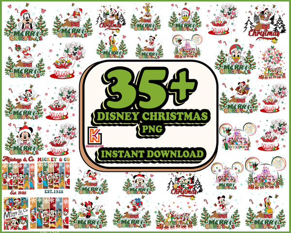 35+ Christmas Mouse And Friends PNG, Christmas Bundle Png, Christmas Cartoon Character Png, Christmas Friends Png, Digital Instant Download