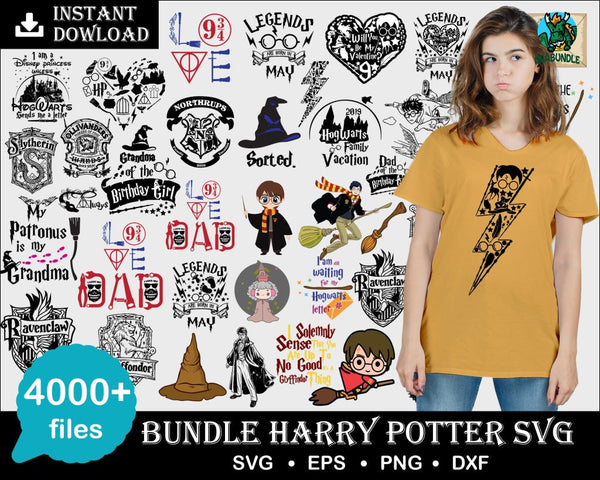 4000+ Harry Potter Bundle Svg Dxf Png Digital Dowload2