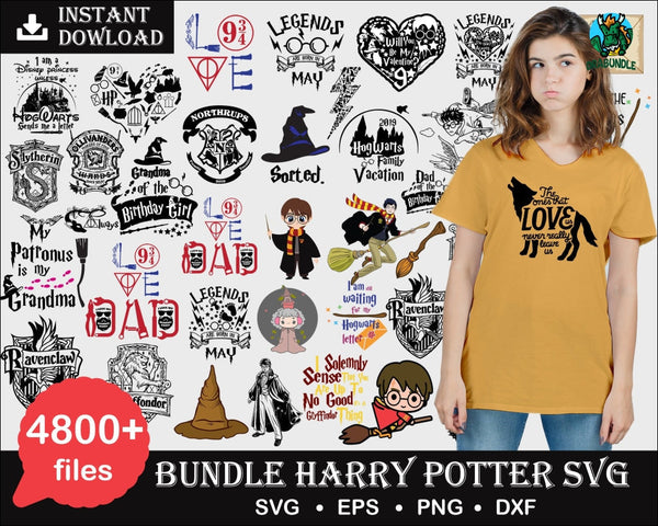 4800+ Harry Potter Bundle Svg Dxf Png Digital Dowload2