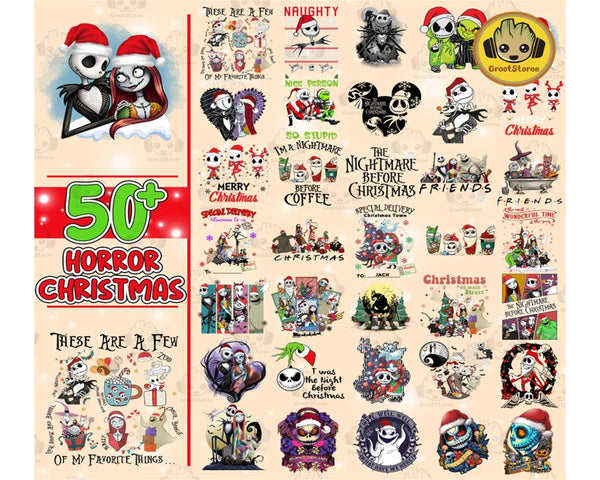 50 Christmas Nightmare PNG Bundle, Merry Christmas Png, Xmas Holiday Png, Holiday Season Png, Xmas Costume Santa Png, Santa Hat Png, Instant Download
