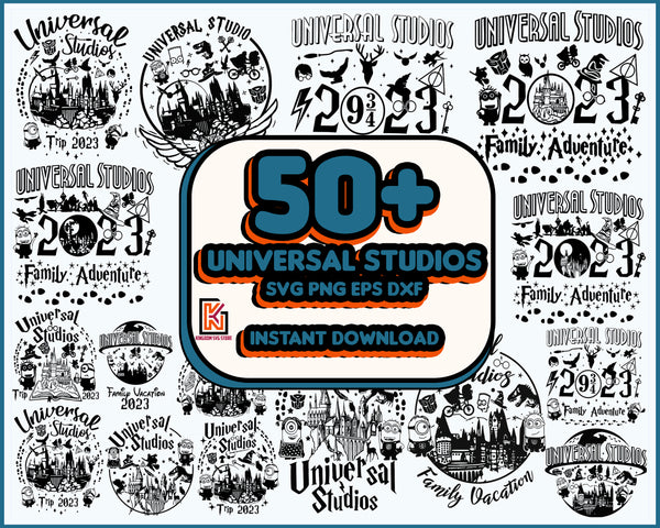 50 Bundle Universal Studios 2023 Svg, Universal Trip, Family Vacation svg, Minion png, Magical Kingdom Svg, Family Vacation, Family Trip 2023 Instant Download