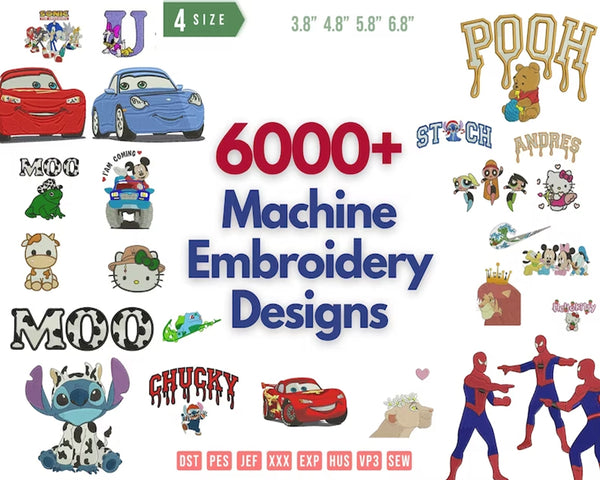 6000+ Ready embroidery files package, Embroidery Design bundle, Embroidery File, Digital Product