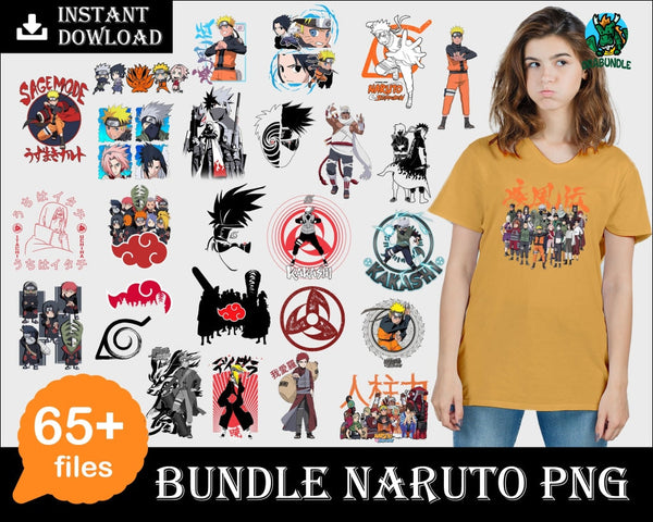 65+Naruto Png Bundles Svgs Svg Fonts Silhouette Art Digital Dowload
