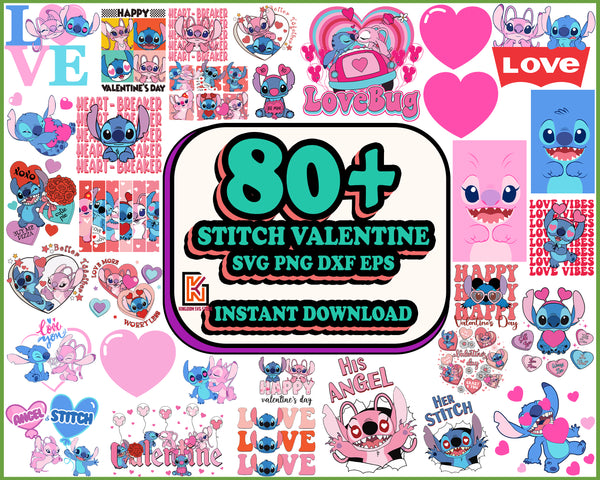 80+ Stitch Valentine Svg, Stitch Svg, Lilo and stitch svg, Love svg, Valentines Day svg, Stitch png, Valentine stitch svg, Cricut, SVG,PNG, Instant donwload