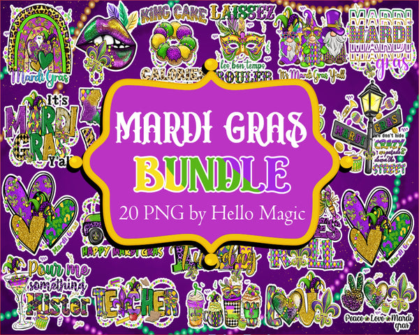 20 Mardi Gras Bundle Png, Mardi Gras Carnival Png, Mardi Gras Png, Cowhide, Western PNG, Mardi Gras PNG, Sublimation Designs Instant Download