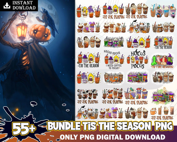 55+ Tis The Season Bundle Png ,Halloween Horror Movies Characters Bundle PNG Printable, Png Files For Sublimation Designs Digital Download