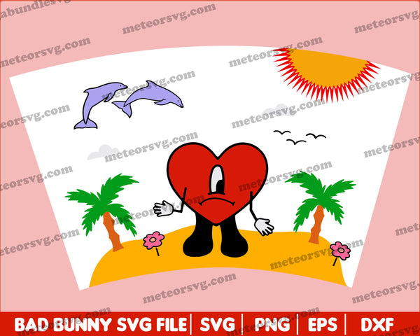 Starbuck Bad Bunny SVG, Yo Perreo Sola, Instant Download, PNG, Cut File, Cricut, EPS, Dxf, Pdf, El Conejo Malo