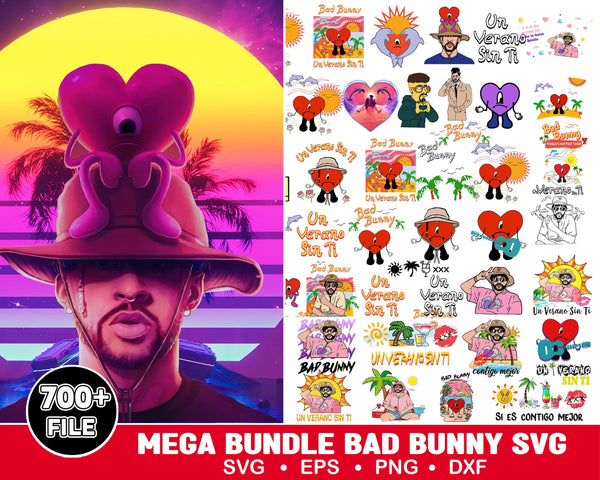 700+ Bad Bunny SVG, Yo Perreo Sola, Instant Download, PNG, Cut File, Cricut, Silhouette, Bundle, EPS, Dxf, Pdf, El Conejo Malo