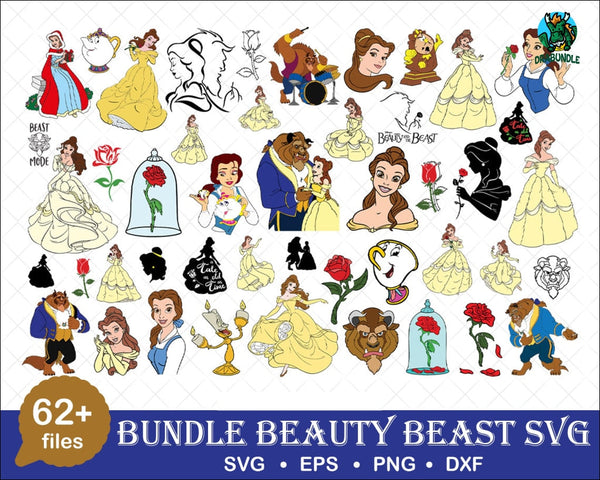 Disney Beauty And The Beast Svg Bundle Files For Cricut Silhouette And