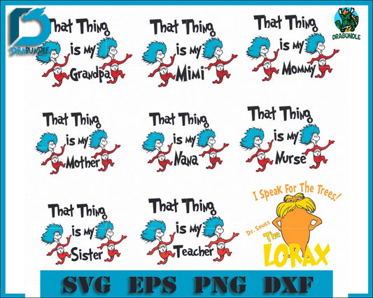 Dr Seuss Bundle Svg Dr Quotes Png Dxf Eps Digital File Drb07012106