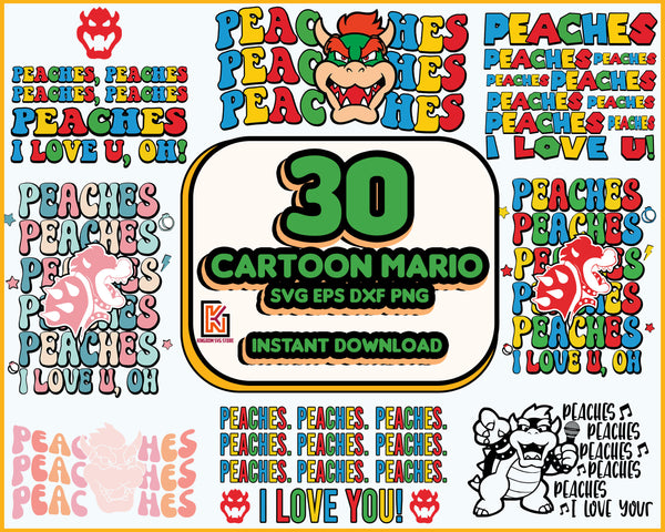 30+ Files Super Mario Bundle SVG, Mario Family Layered svg Files, Super Mario Bros Cut Files, Super Mario Font, Mario PNG, Instant download